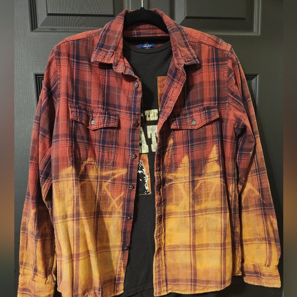 Vintage  bleached ' one of a kind' artisan made shirt